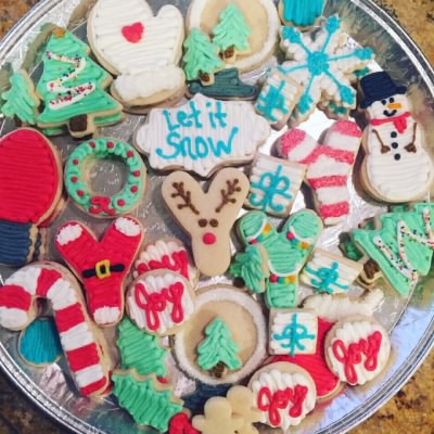 Decorated Christmas Sugar Cookies 