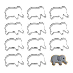 1 Dozen Mini Elephant Cookie Cutters
