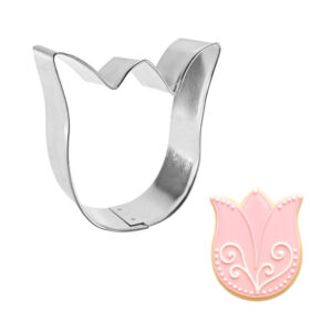 Tulip Rose Bloom Flower 3.25 inch Cookie Cutter