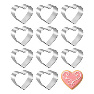 1 Dozen Mini Heart 1.5 inch Cookie Cutters