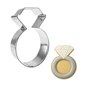 Wedding Diamond Ring 3 inch Cookie Cutter