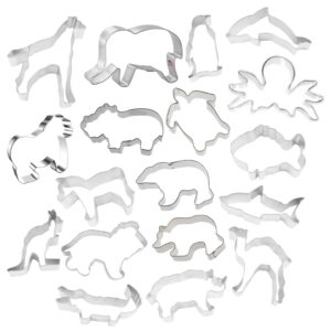 18 Piece Zoo Safari Animal Cookie Cutter Set