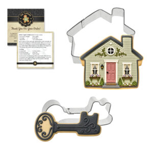 House & Antique Key Realtor Cookie Cutter Set