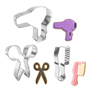 3 Piece Hair Salon Cookie Cutter Set