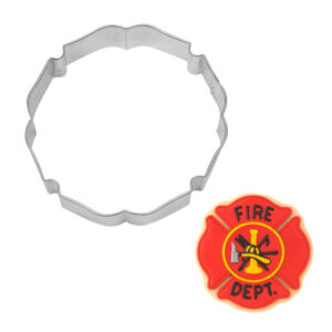 Fire Fighter Badge 4.25 inch Cookie Cutter