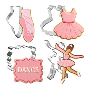 4 Piece Ballet Cookie Cutter Set