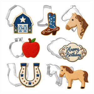 7 Piece Horse Cookie Cutter Set