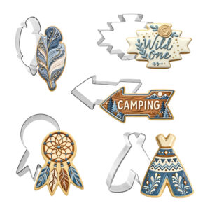 5 Piece Native Dream Catcher Cookie Cutter Set
