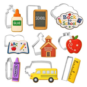 9 Piece School Cookie Cutter Set