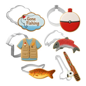 6 Piece Fishing Cookie Cutter Set