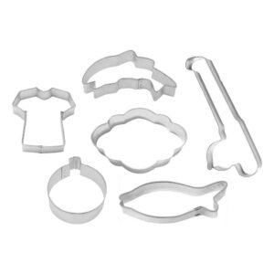 6 Piece Fishing Cookie Cutter Set