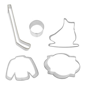 5 Piece Ice Hockey Cookie Cutter Set