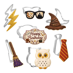 7 Piece Witch and Wizard Cookie Cutter Set