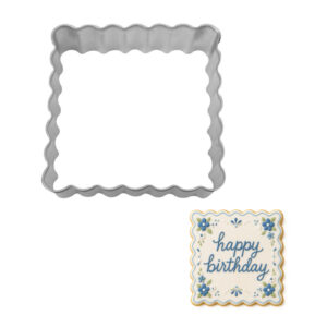 Fluted Square 2.75 inch Cookie Cutter