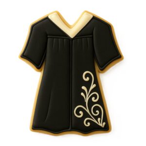cookies graduation dresses Graduation Gown Dress 4 inch Cookie Cutter