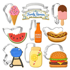 9 Piece BBQ Grill Cookie Cutter Set
