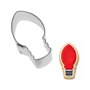 Mini Light Bulb Ornament 1.5 inch Cookie Cutter
