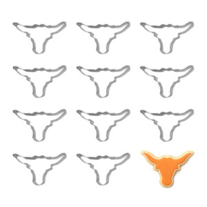 1 Dozen Mini Western Longhorn 2.25 inch Cookie Cutters