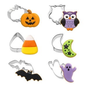 6 Piece Mini Halloween Cookie Cutter Set