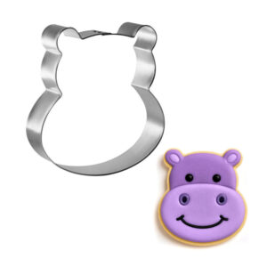 Hippo Hippopotamus Face 3.75 inch Cookie Cutter