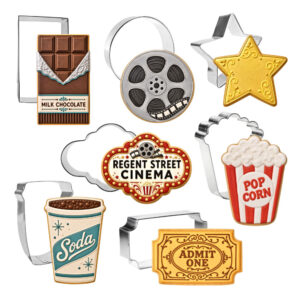 7 Piece Movie Theater Hollywood Cookie Cutter Set