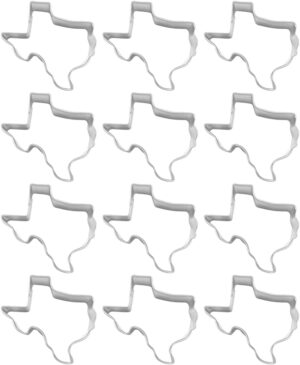 1 Dozen (12) Mini Texas State 2 inch Cookie Cutters