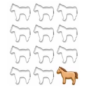 1 Dozen (12) Mini 1.75 inch Horse Cookie Cutters