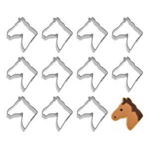1 Dozen (12) Mini 2 inch Horse Head Cookie Cutters