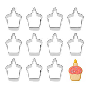 1 Dozen (12) Mini 1.5 inch Cupcake Cookie Cutters