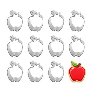 1 Dozen (12) Mini 1.5 inch Apple Cookie Cutters