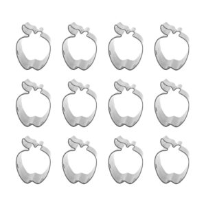 1 Dozen (12) Mini 1.5 inch Apple Cookie Cutters