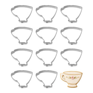 1 Dozen (12) Mini 1.5 inch Teacup Cookie Cutters