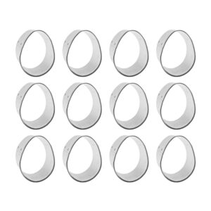 1 Dozen (12) Mini 2 inch Egg Cookie Cutters