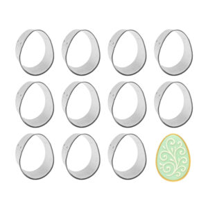 1 Dozen (12) Mini 1.75 inch Egg Cookie Cutters