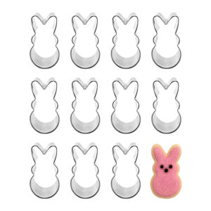 1 Dozen (12) Mini 2 inch Easter Marshmallow Bunny Rabbit Cookie Cutters