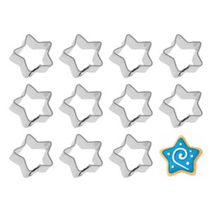1 Dozen (12) Tiny Mini Star 1.25 inch Cookie Cutters
