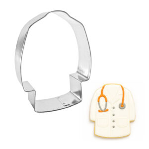 Medical Doctor Lab Coat Trench Pea Coat 4 inch Cookie Cutter