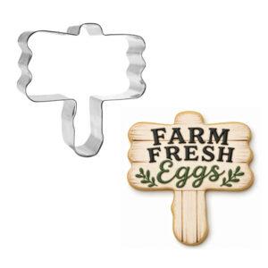Wood Camping Sign 4.25 inch Cookie Cutter