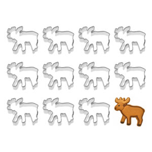 1 Dozen (12) Mini Moose Cookie Cutters