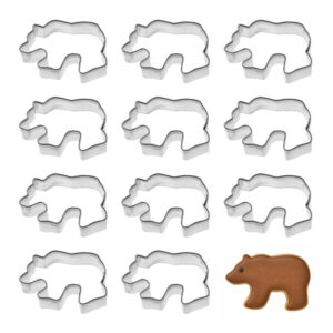 1 Dozen (12) Mini Grizzly Bear Cookie Cutters