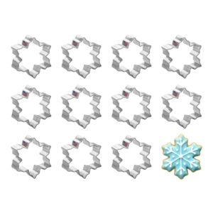 1 Dozen (12) Mini Snowflake Cookie Cutters