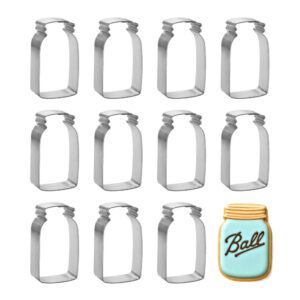 1 Dozen (12) Mini Mason Jar Cookie Cutters