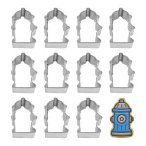1 Dozen (12) Mini Fire Hydrant 1.75 inch Cookie Cutters