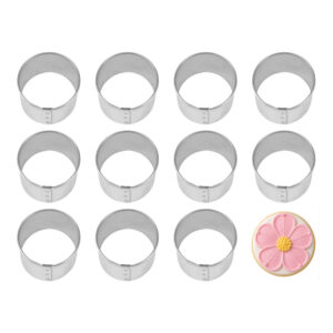 1 Dozen (12) Circle Round 1.5 inch Cookie Cutters