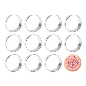 1 Dozen (12) Circle Round 3 inch Cookie Cutters