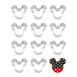 1 Dozen (12) Mini Mouse Ears Head Face 1.75 inch Cookie Cutters