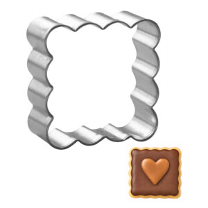 Mini Fluted Square 1.5 Inch Cookie Cutter
