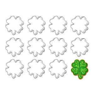 1 Dozen (12) Mini 1.75 inch Four Leaf Clover Cookie Cutters