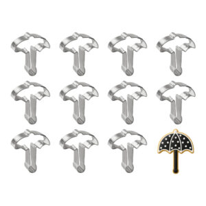 1 Dozen (12) Mini Umbrella 1.5 inch Cookie Cutters