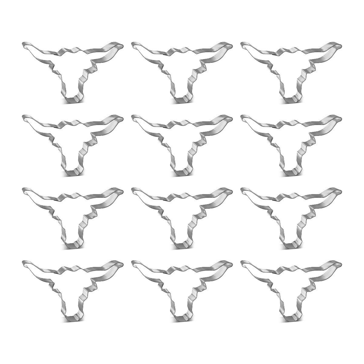 1-dozen-western-longhorn-cookie-cutters-W1018-W12